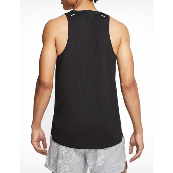 Nike Rise 365 Mens Trail Running Tank Top Dri-FIT‎ Mens Black Medium CT7371-010 - Picture 2 of 9